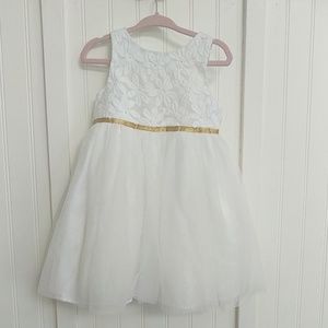 White Cat & Jack Tulle and Gold Dress
